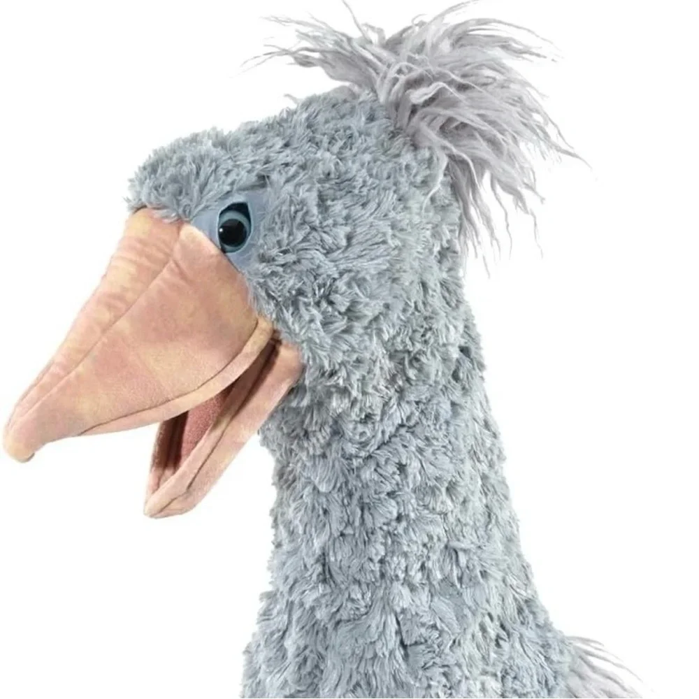 NWT FOLKMANIS Fluffy Gray Shoebill Puppet Toy